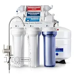 iSpring RCC7AK alkaline reverse osmosis system with tank and faucet