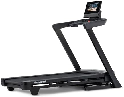 NordicTrack T Series 10 running treadmill with touchscreen