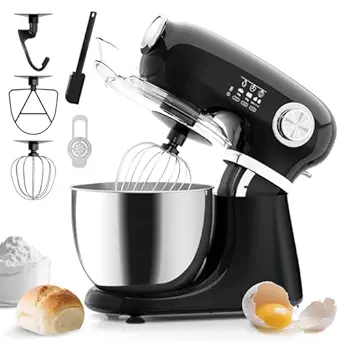 Electactic 5.3-quart stand mixer, black