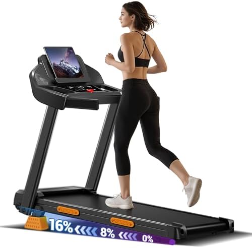 CURSOR FITNESS compact foldable incline treadmill