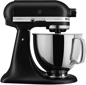 KitchenAid Artisan Series 5 Quart tilt head stand mixer, matte black
