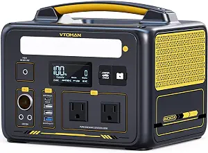 VTOMAN Jump 600X portable power station, black and yellow