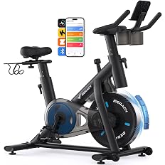 MERACH magnetic indoor cycling exercise bike, black