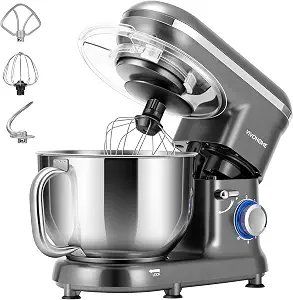 VIVOHOME 660W stand mixer with tilt head, gray