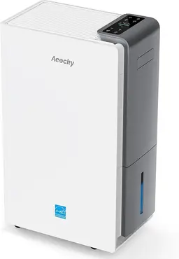AEOCKY 80 pint smart compressor dehumidifier with drain hose, white