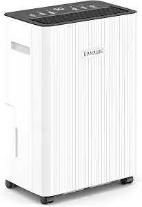 Banabie 32 pint quiet dehumidifier with 24 hour timer, white