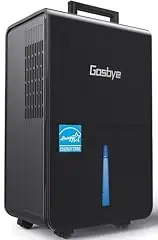 Gasbye Energy Star dehumidifier for basements, black